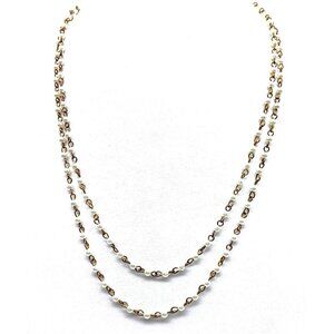 Delicate Marvella Pearl Chain Necklace, Art Deco Flapper Length Vintage Classic
